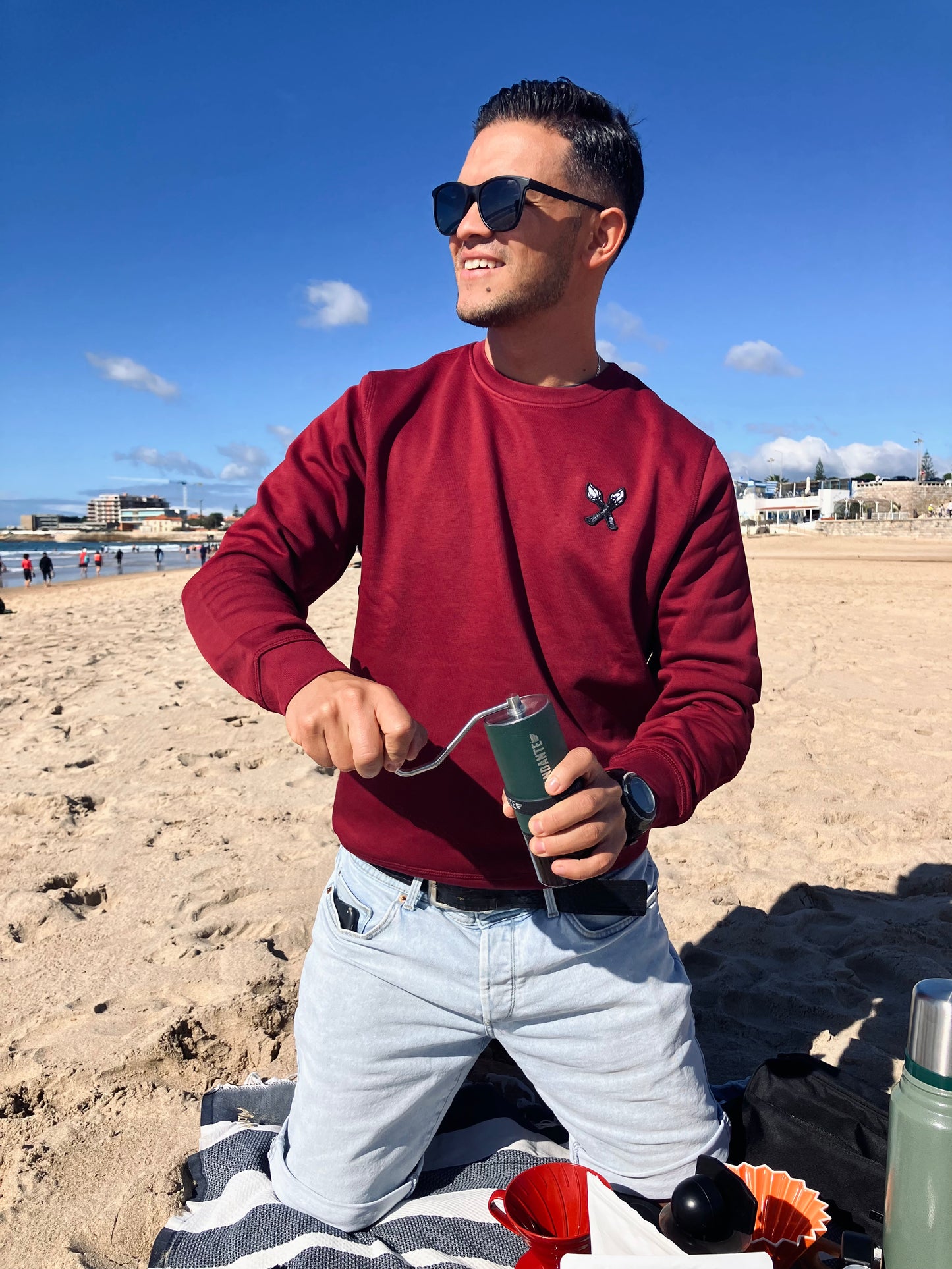 Perceve Burgundy Sweatshirt